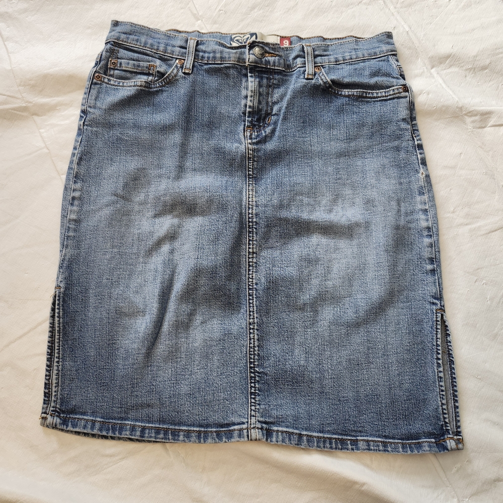 Roxy Blue Denim Pencil Skirt